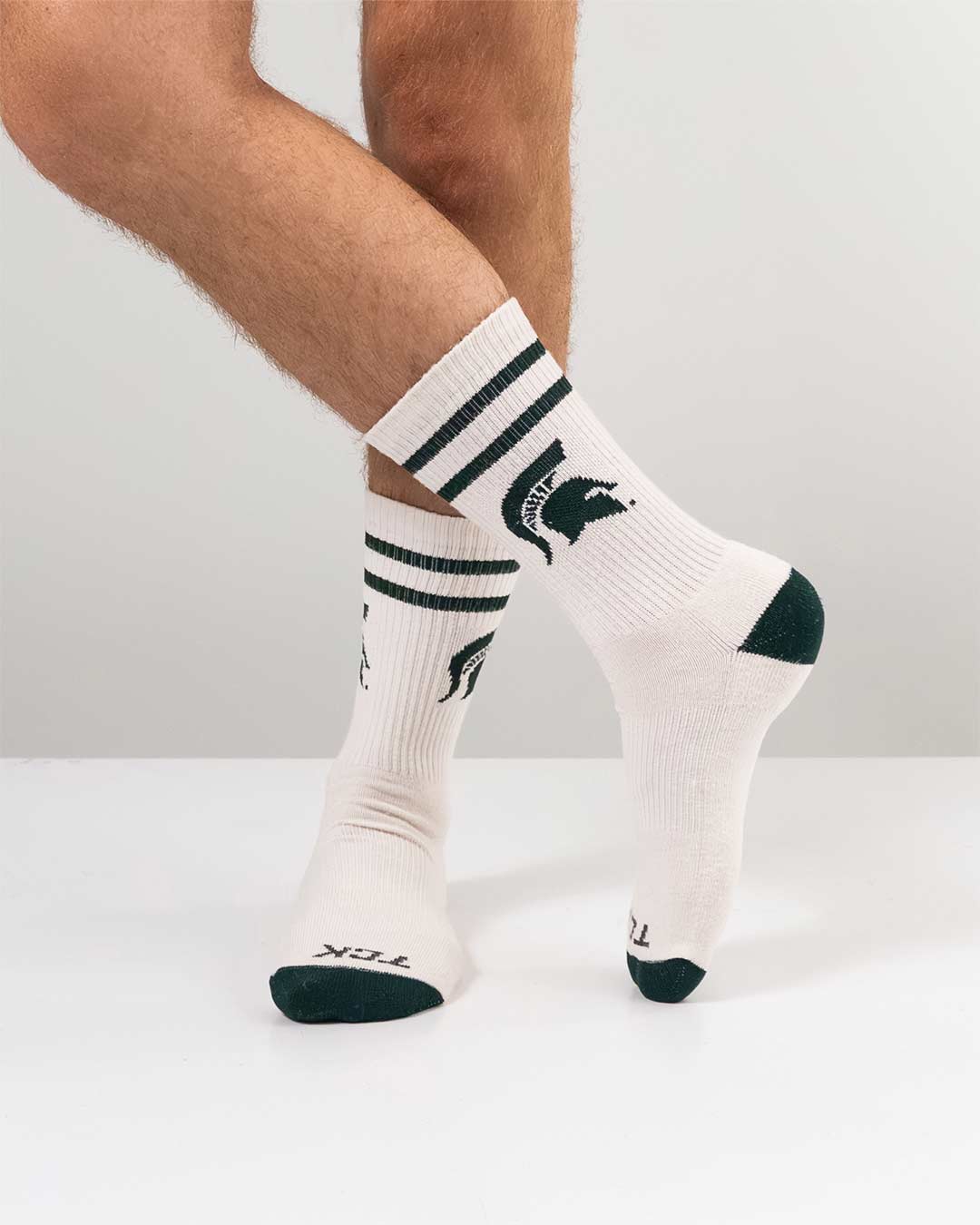 Vintage Michigan State Spartans Socks NCAA Socks For Men and Womens Soft Cotton Sock