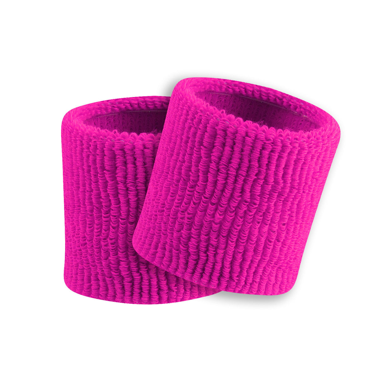 Hot Pink – 3.5" Made in USA Performance Terry Wristbands (Pair)