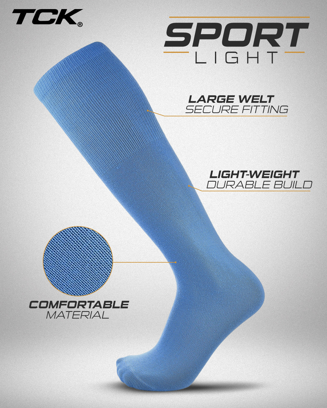 TCK Sport Light - Breathable Team Athletic Tube Socks