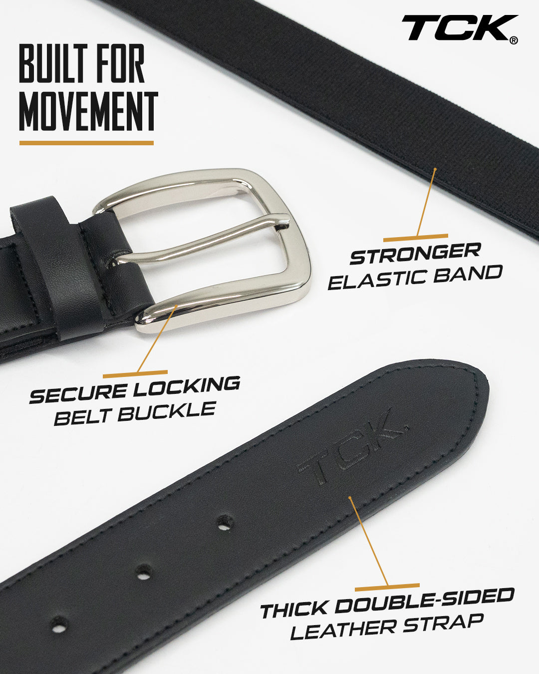 Pro Baseball & Softball Belt | Premium Stretch Fit | Sizes for Youth & Adults