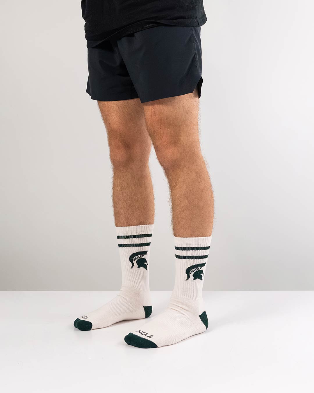 Vintage Michigan State Spartans Socks NCAA Socks For Men and Womens Soft Cotton Sock