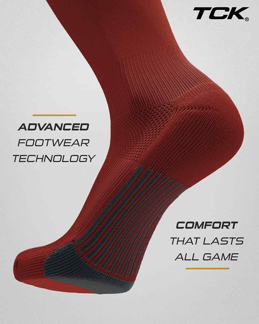 TCK Over the Knee Football & Flag Socks - Made in USA