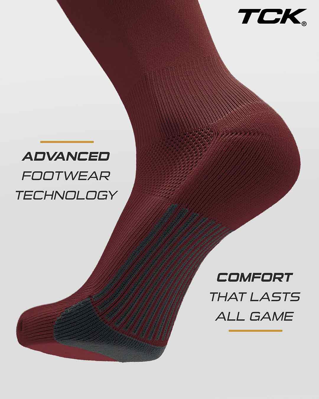 TCK Over the Knee Football & Flag Socks - Made in USA