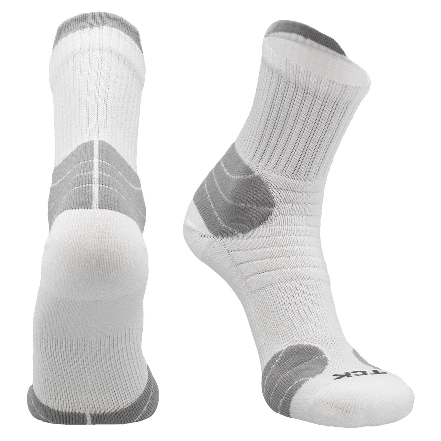 half crew white basketball socks