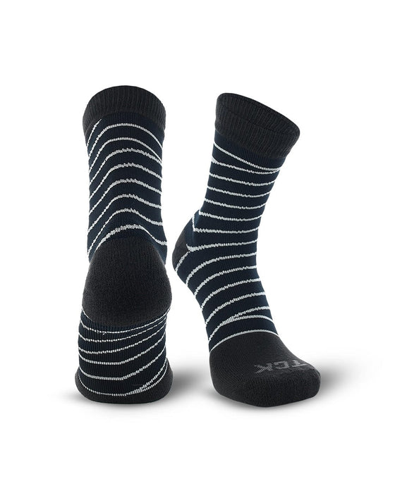 TCK Black/Gray / Large Compression Tape Sock – Ankle Support for Basketball & Football | Boost Circulation & Reduce Pain
