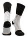 TCK Black/White / Large Ankle Support Tape Socks For Football, Basketball, & Volleyball