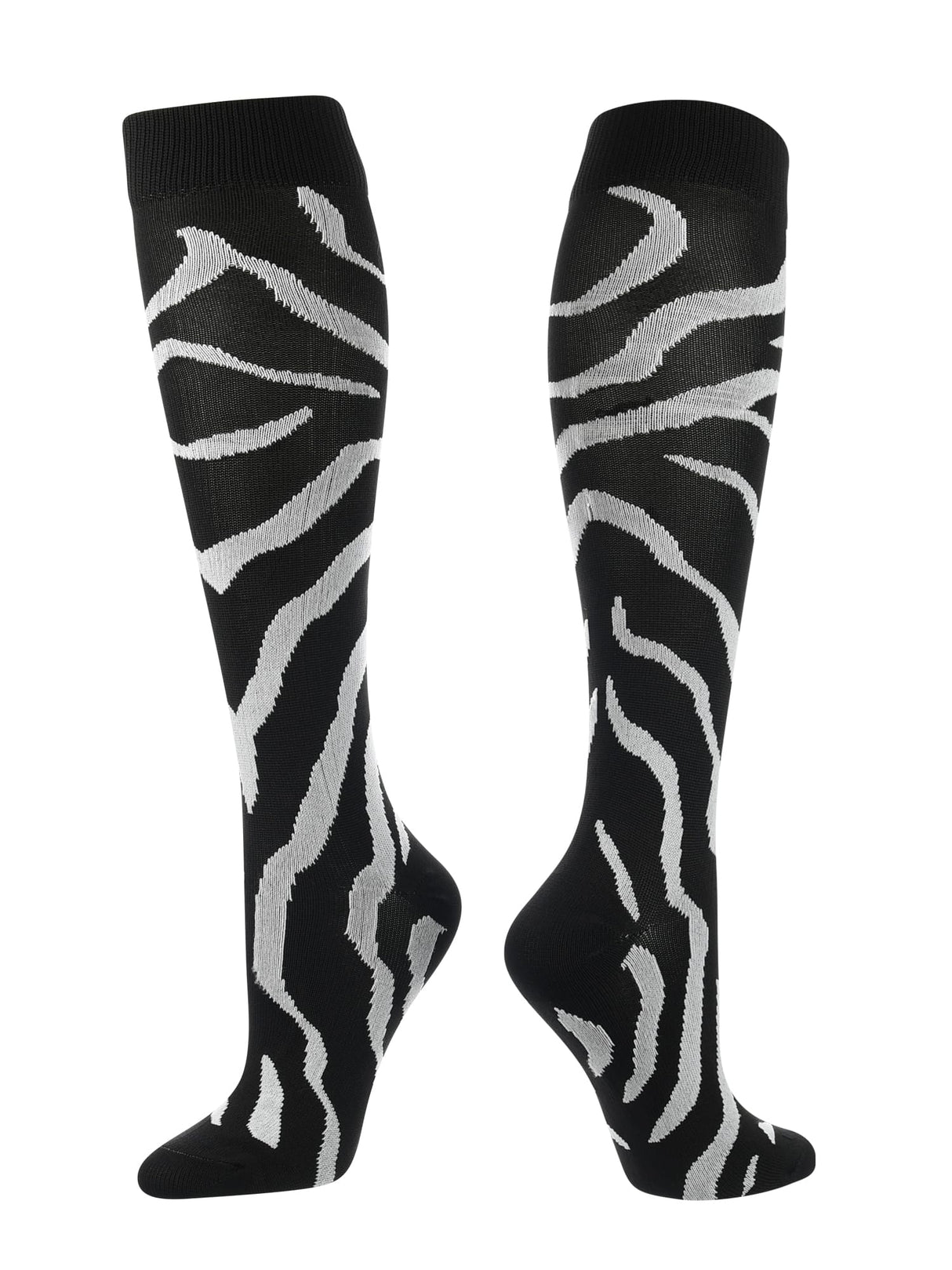 TCK Black/White / Small TCK Sports Krazisox Zebra Stripe Socks