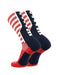 TCK Crew Length American Socks with USA Flag
