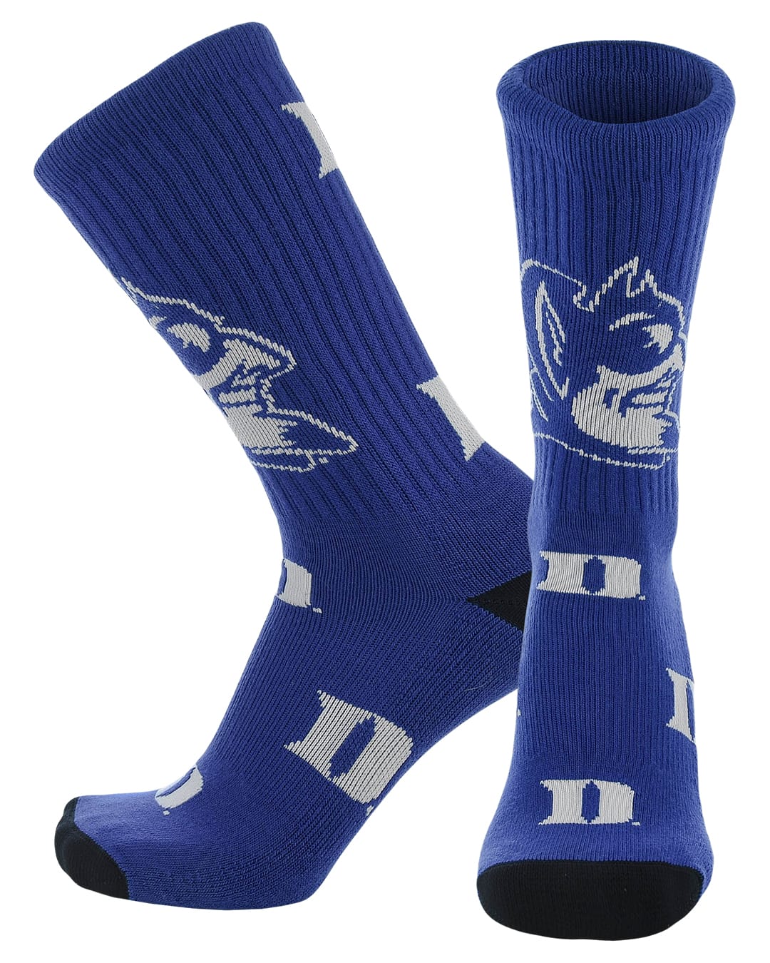 TCK Duke Royal/White / Medium Duke Blue Devils Mayhem Crew Socks