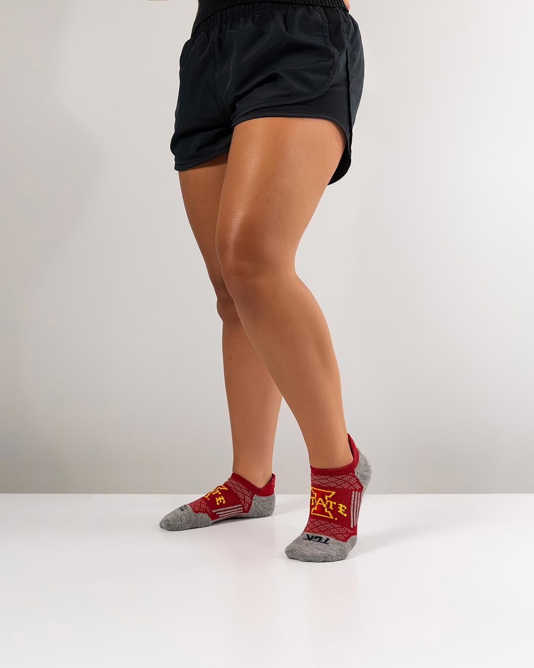 TCK Iowa State Cyclones Tour No Show Tab Socks - Made in USA