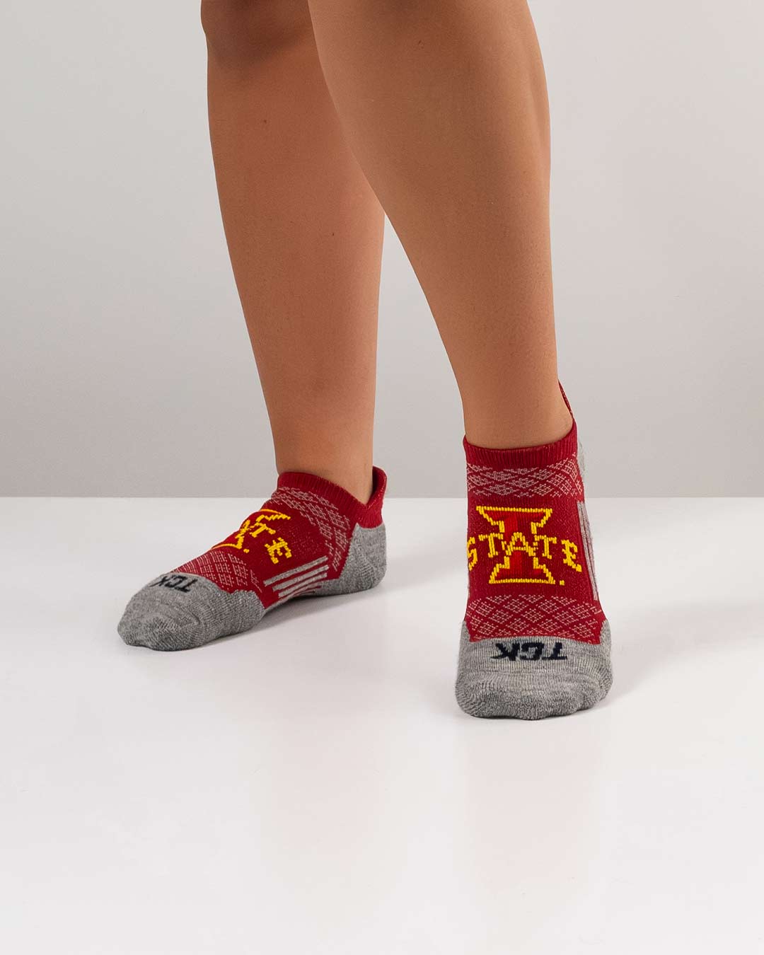 TCK Iowa State Cyclones Tour No Show Tab Socks - Made in USA