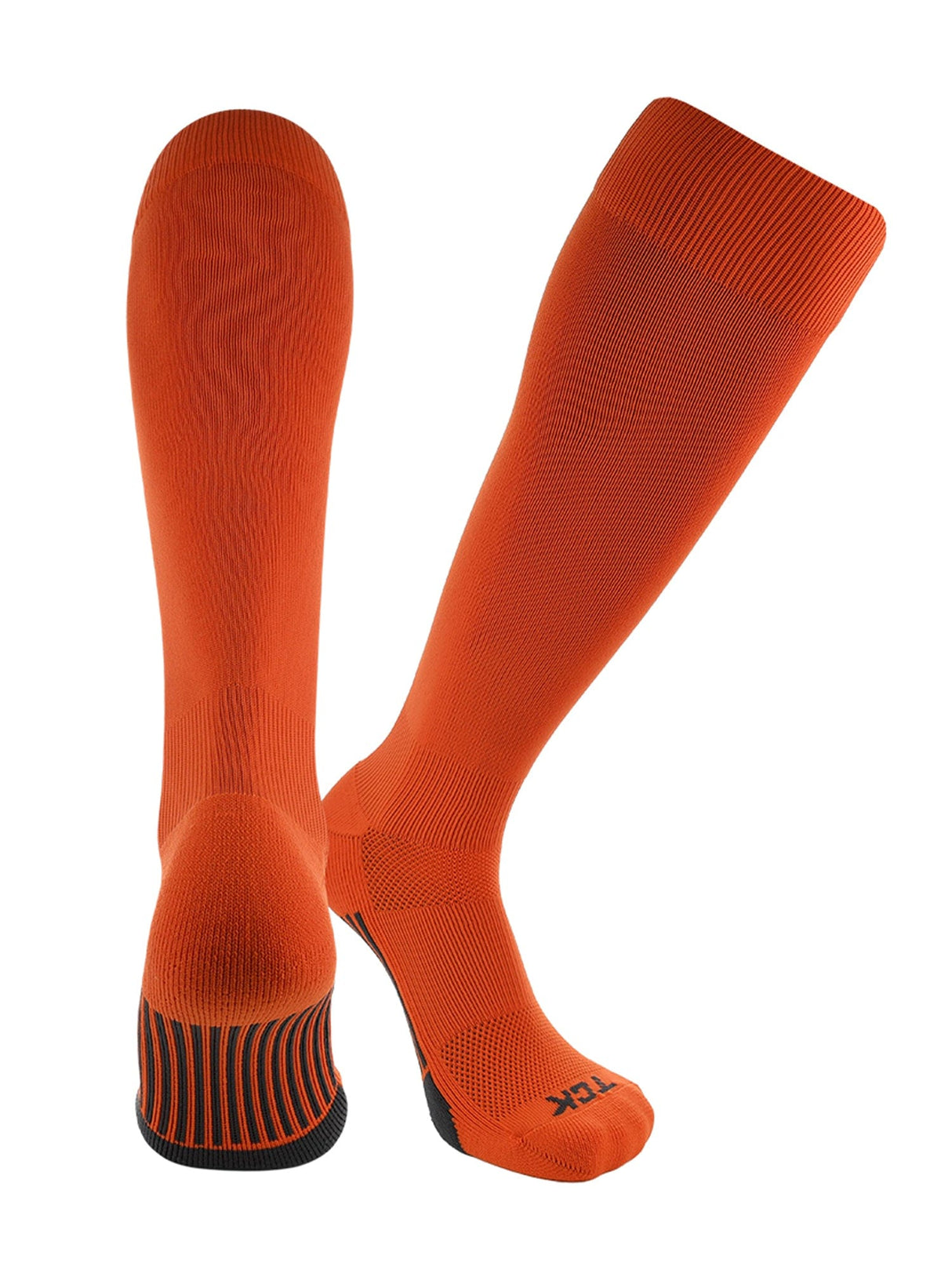 TCK Orange / X-Large Elite Performance Baseball Socks Dugout Solid Team Colors