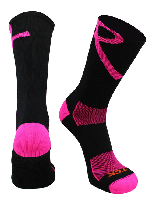 TCK Pink Ribbon Awareness Socks Crew Length