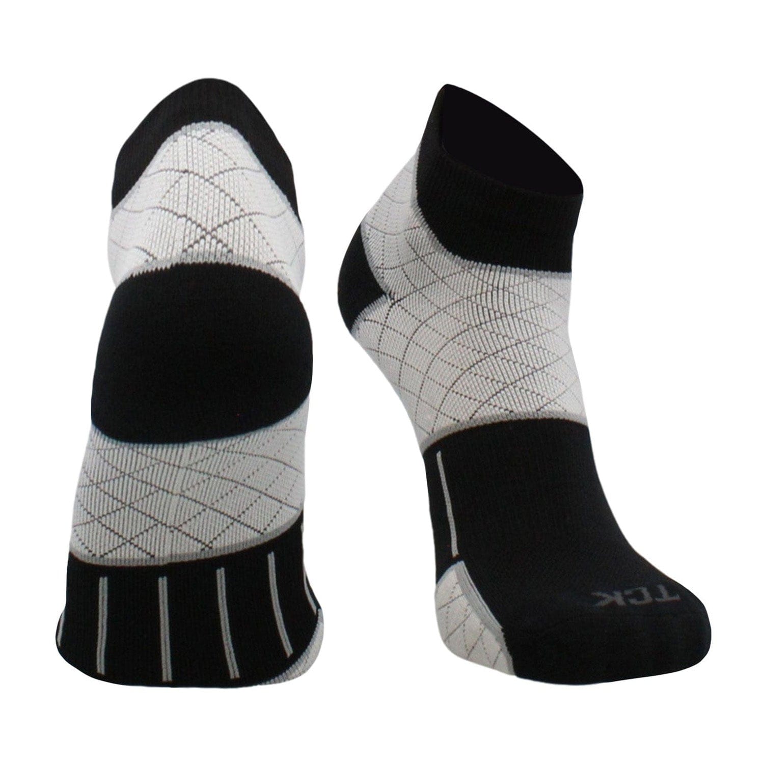 plantar fasciitis grey and black socks
