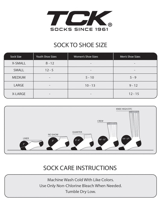 TCK Prosport Performance Tube Socks Adult Sizes