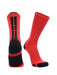 TCK Scarlet/Black / X-Large Baseline 3.0 Athletic Crew Socks Adult Sizes Team Colors