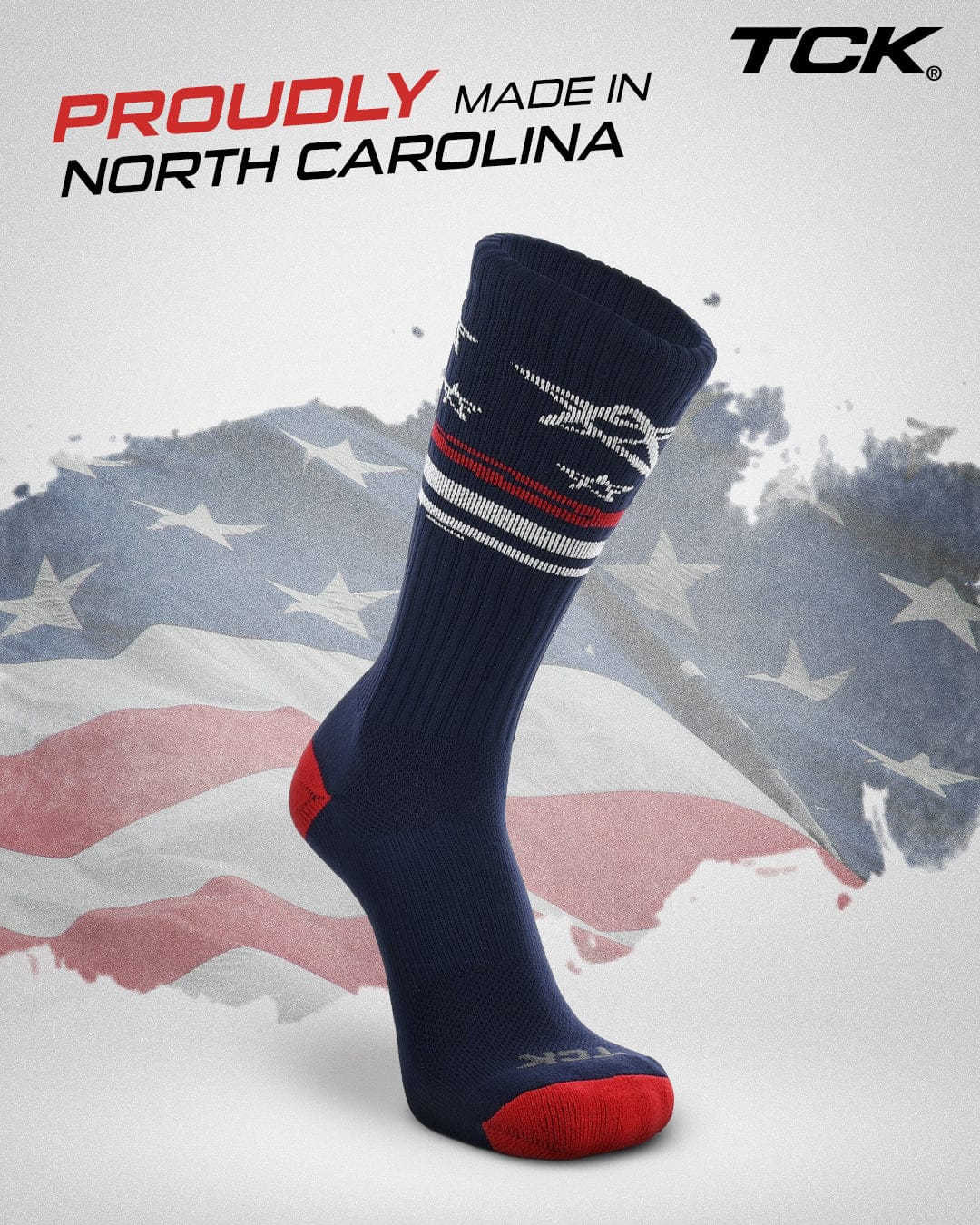 TCK Star Spangled Scribble Hand Drawn Stars Crew Socks