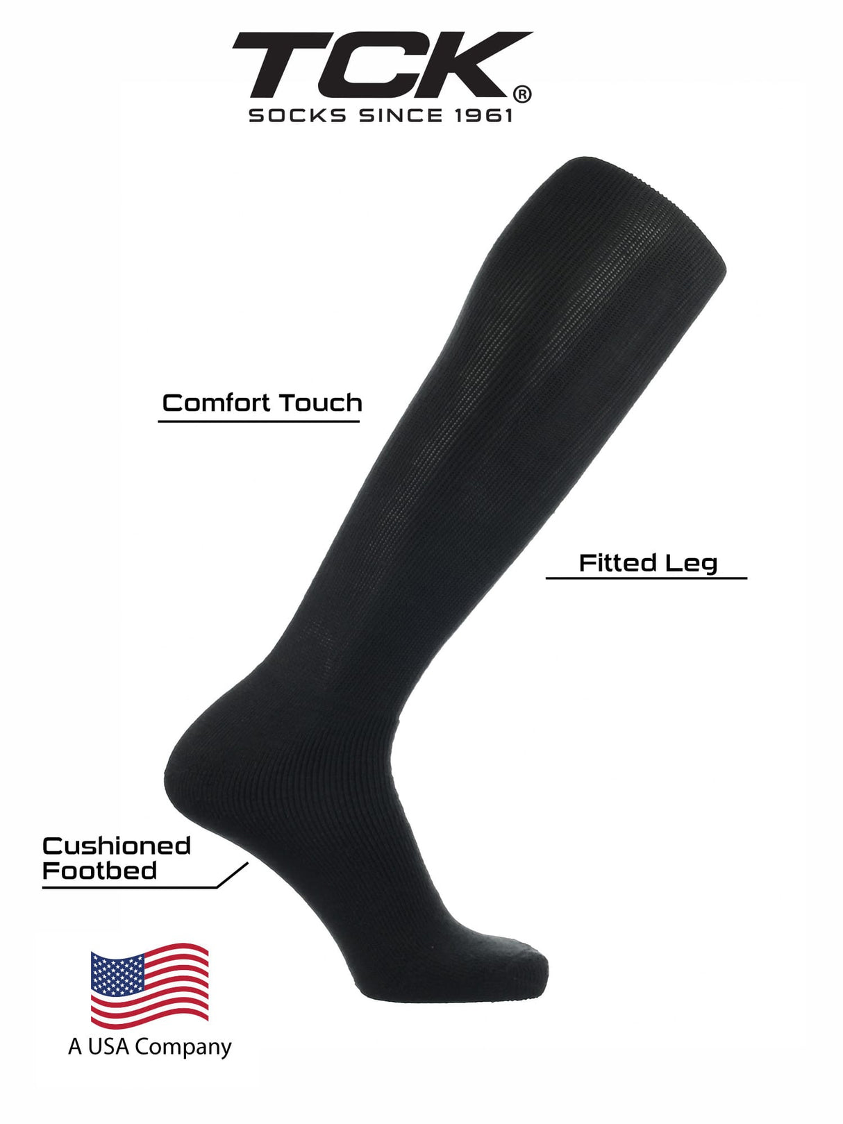 TCK TCK All-Sport Knee-High Team Tube Socks