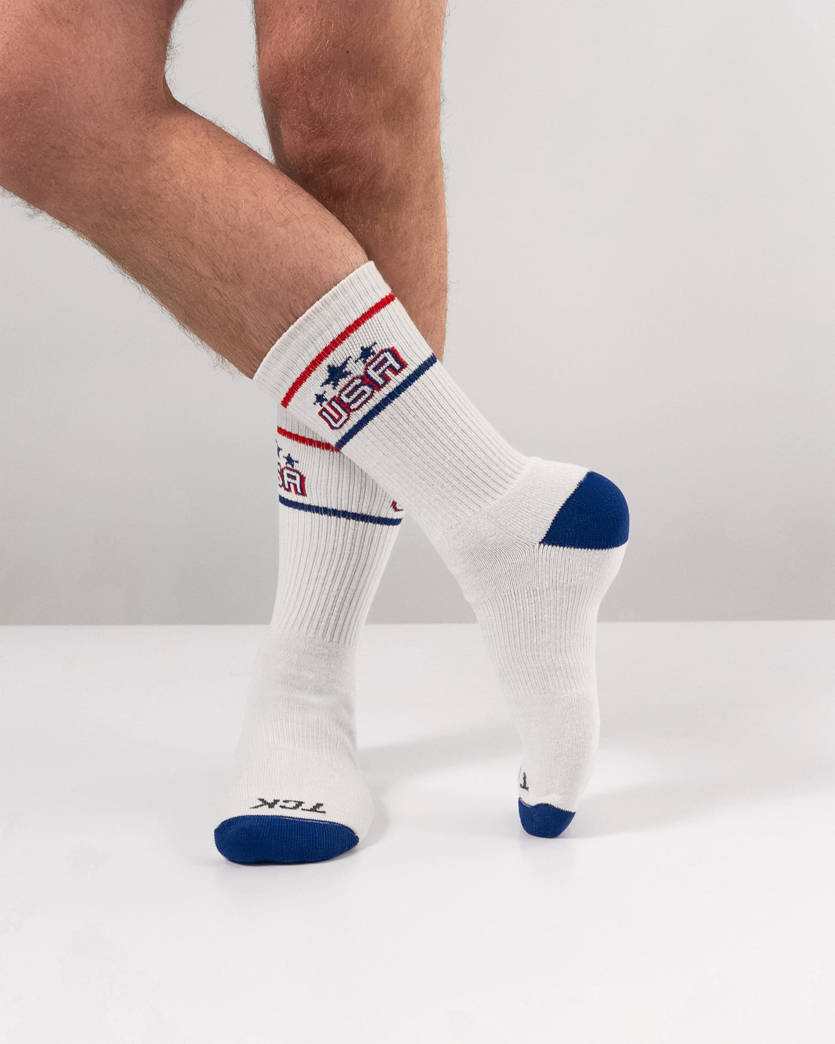 TCK TCK Vintage USA Crew Socks For Men and Women