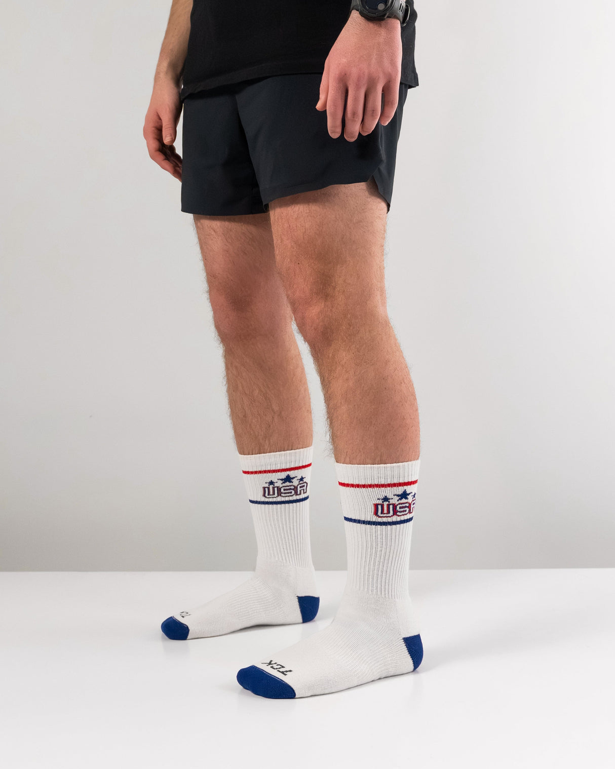 TCK TCK Vintage USA Crew Socks For Men and Women