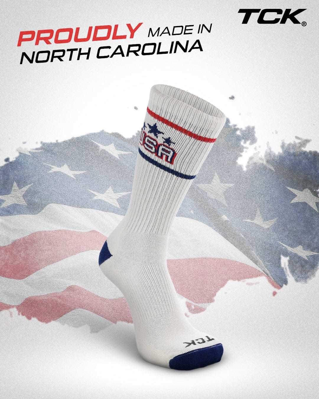 TCK TCK Vintage USA Crew Socks For Men and Women