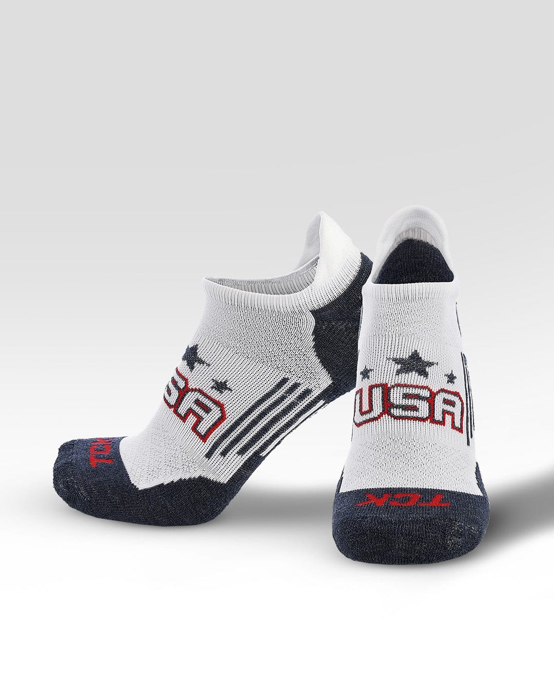 TCK Tour USA No Show Socks for Men & Women - Premium Sports Sock