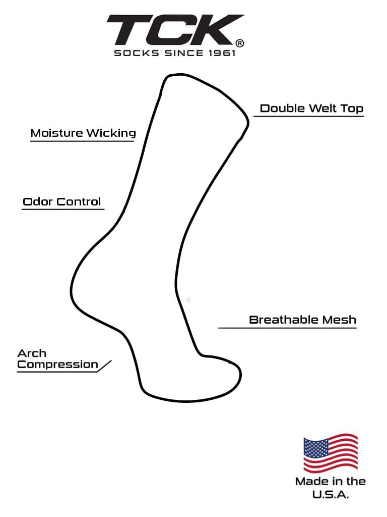 TCK USA Flag Socks Old Glory Crew Length