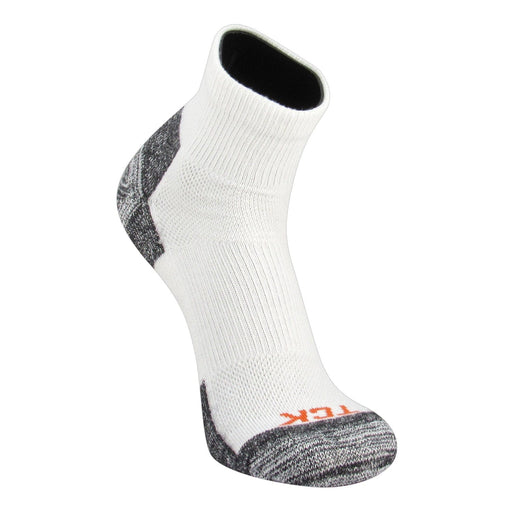 TCK White / Large Blister Resister Socks Quarter Length