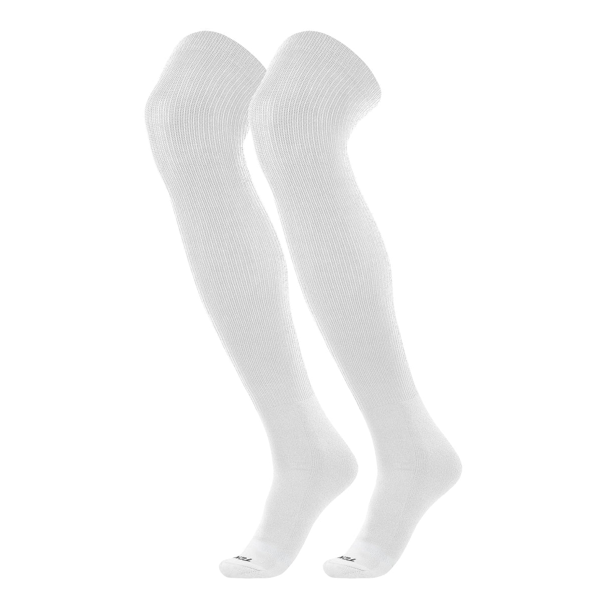 TCK White / Large Prosport - Long Over the Knee Socks for Baseball - Adult Sizes