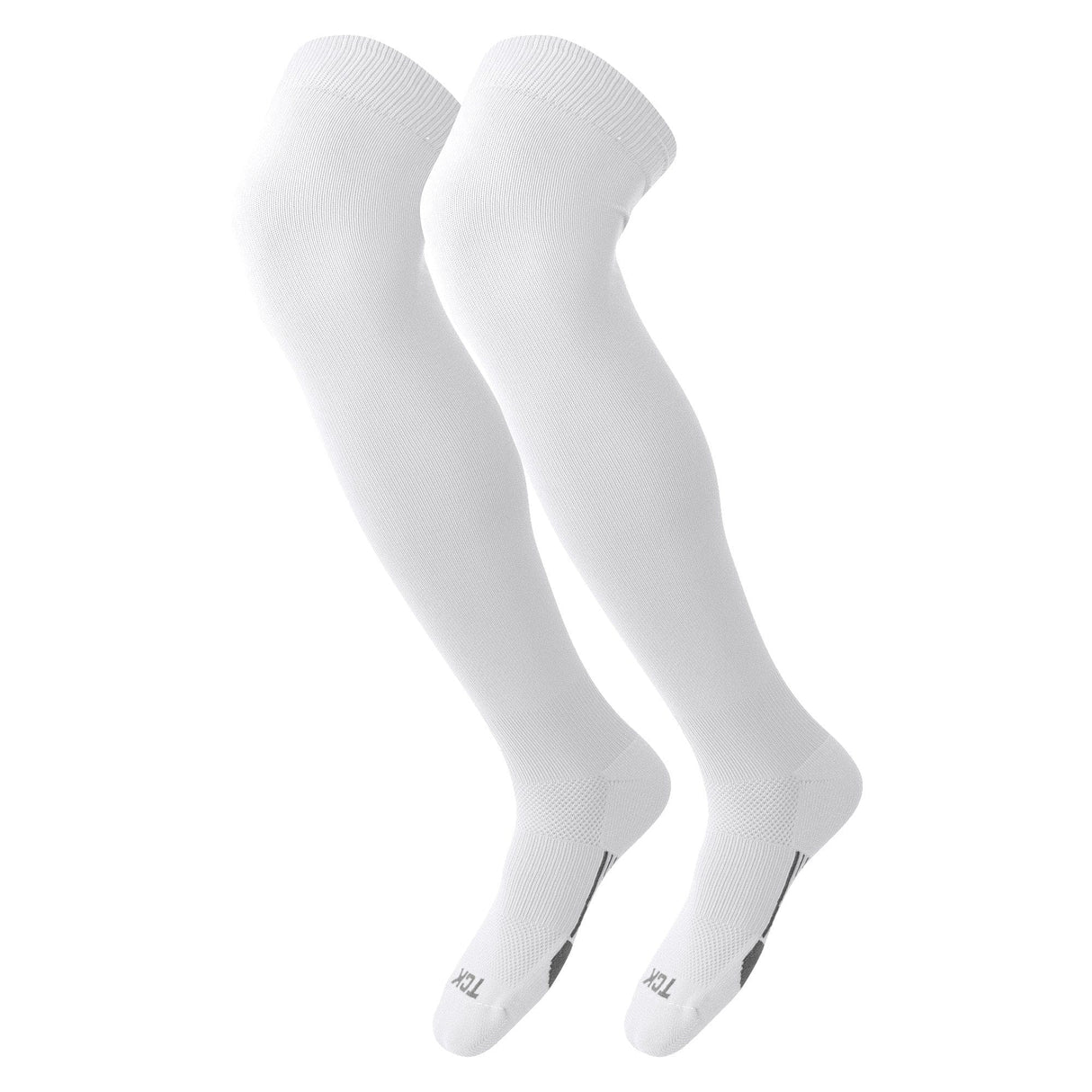 TCK White / X-Large Dugout Over the Knee Baseball Socks | Elite Athletic Sock