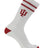 Indiana Hoosiers Socks - Vintage Striped, NCAA Licensed (Large)