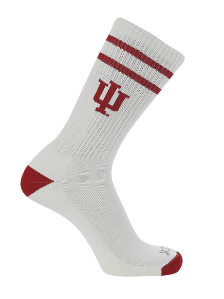 Indiana Hoosiers Socks - Vintage Striped, NCAA Licensed (Large)