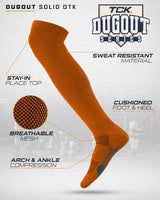 Dugout Over the Knee Baseball Socks | Elite Athletic Sock