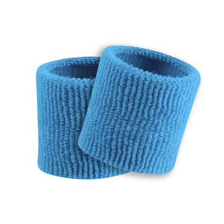 Columbia Blue – 3.5" Made in USA Performance Terry Wristbands (Pair)