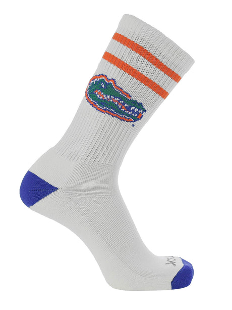 Florida Gators Socks - Vintage Striped, NCAA Licensed (Large)