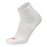 Chase Cotton Quarter Crew Socks (White, Large)