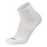 Chase Cotton Quarter Crew Socks (White, Large)