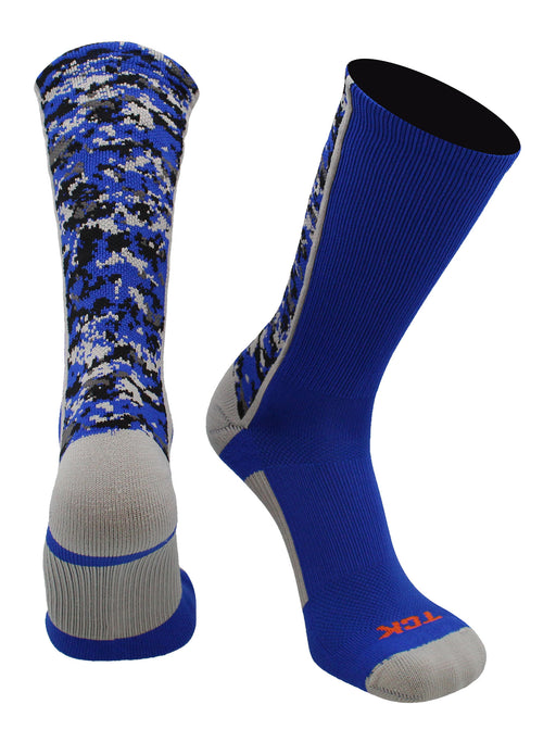 Athletic Sports Socks Digital Camo Crew