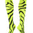 TCK Sports Krazisox Zebra Stripe Socks (Neon Yellow/Black, Small)