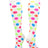 Crazy Socks White with Neon Dots (White, Medium)