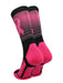Breast Cancer Awareness Striped Crew Socks