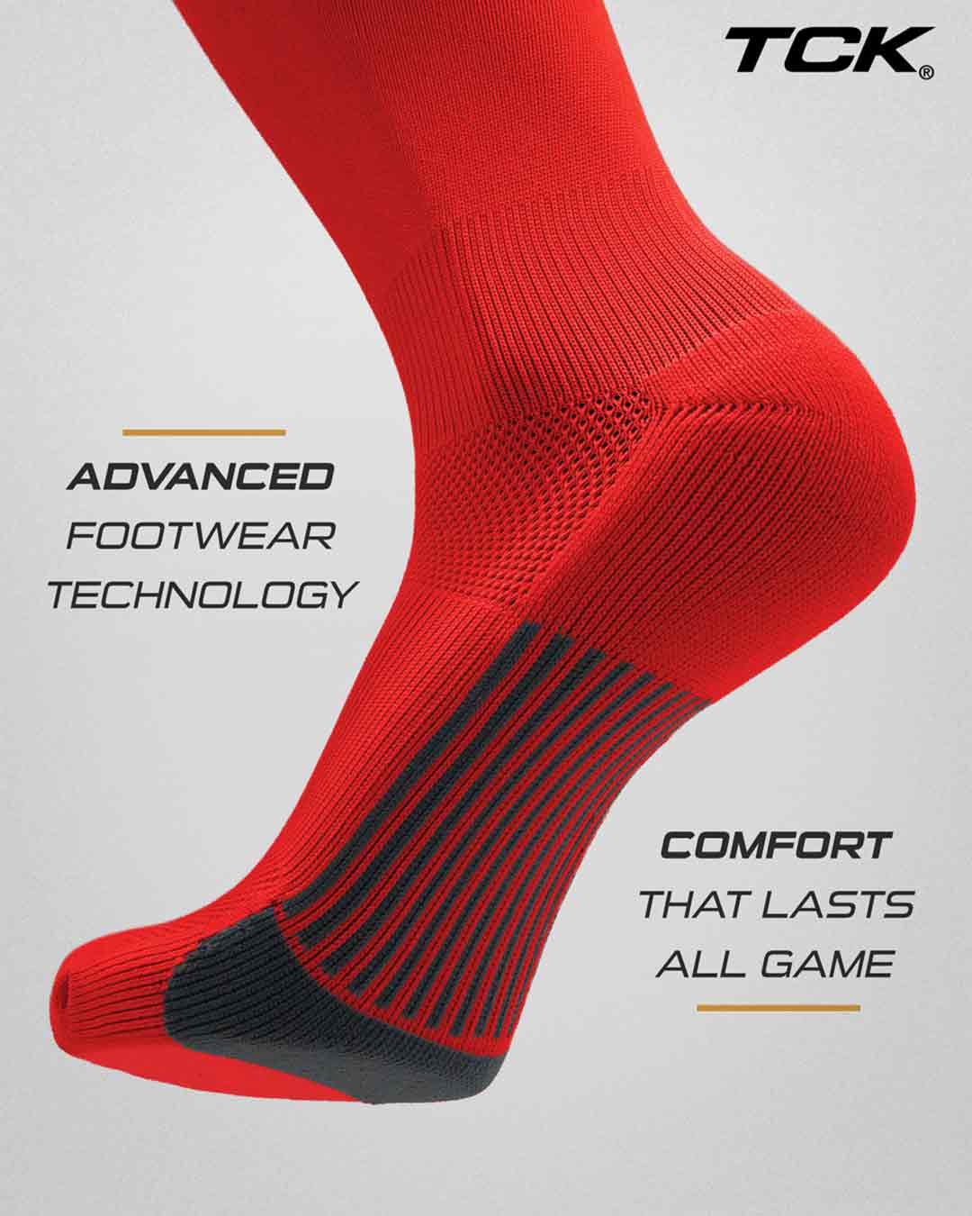 TCK Over the Knee Football & Flag Socks - Made in USA