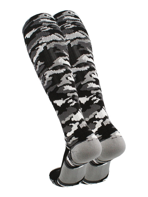 Elite Long Sports Socks Woodland Camo Over the Calf