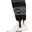 Baseball Stirrup Socks Pattern D (Black/White/Graphite, X-Large)