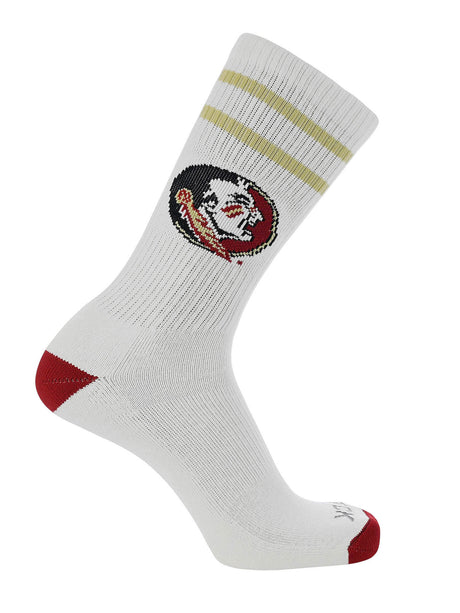 Florida State Seminoles Socks - Vintage Striped, NCAA Licensed (Large)