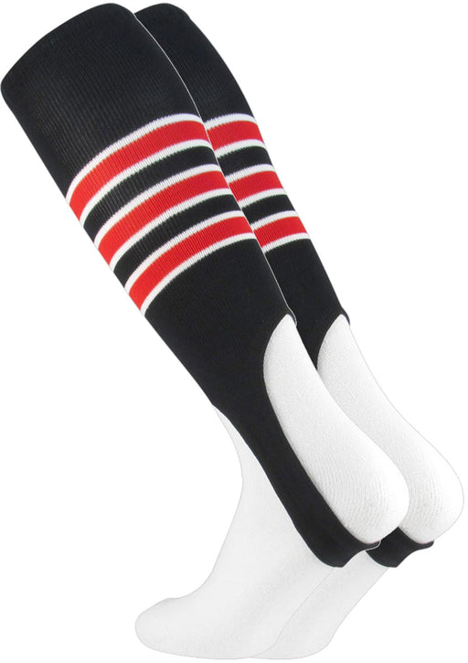 Striped Baseball Stirrups 7 Inch Pattern D