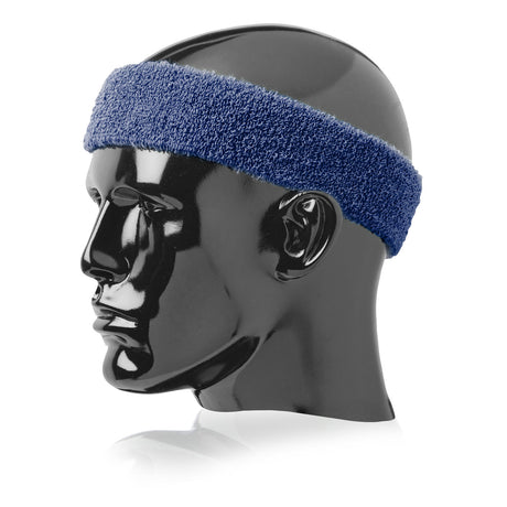 Navy – Made in USA Universal Fit Performance Terry Headband