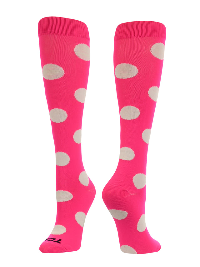 Krazisox Polka Dot Over The Calf Socks