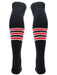 Over the Knee Baseball Socks Pattern D