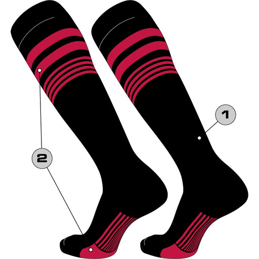 Custom Baseball Socks - Diamond Builder Pattern 1